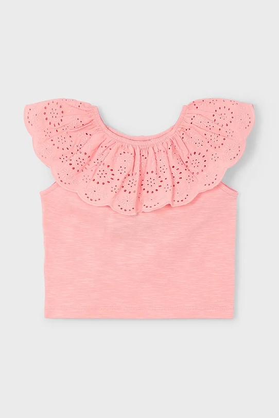 Mayoral tricou de bumbac pentru copii uni portocaliu 3012.6K.Mini.PPYA