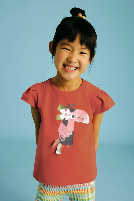 Дитяча футболка Mayoral з еластаном помаранчевий 3015.6R.Mini.PPYA