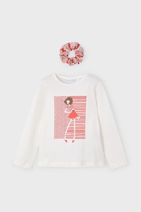 Хлопковый детский лонгслив Mayoral хлопок красный 3016.6G.Mini.PPYA