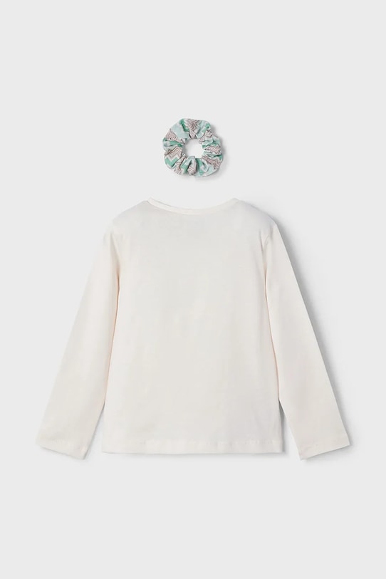 Девочка Хлопковый детский лонгслив Mayoral 3016.6G.Mini.PPYA зелёный