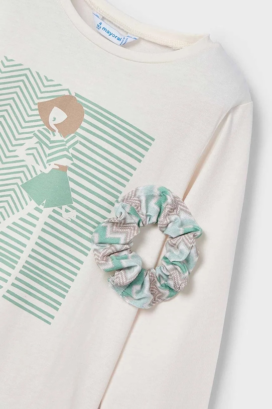 Хлопковый детский лонгслив Mayoral зелёный 3016.6G.Mini.PPYA