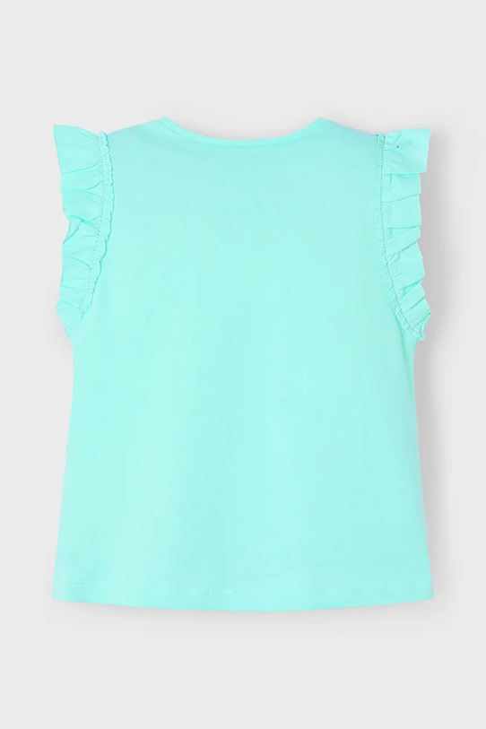 Mayoral tricou de bumbac pentru copii 3020.6L.Mini.PPYA turcoaz SS25