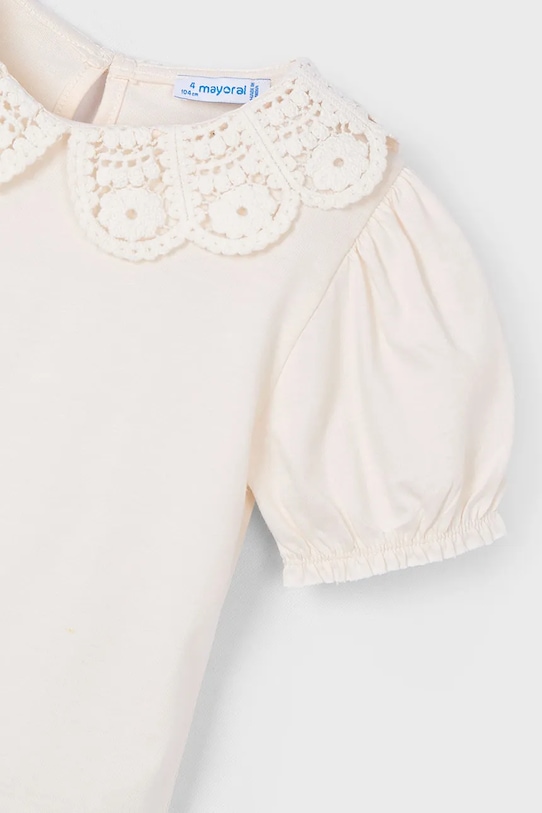 Dětské bavlněné tričko Mayoral béžová 3055.6H.Mini.PPYA
