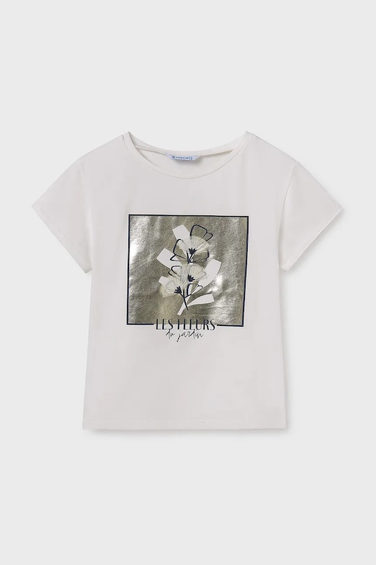 Dětské tričko Mayoral s elastanem béžová 6020.8A.Junior.PPYA