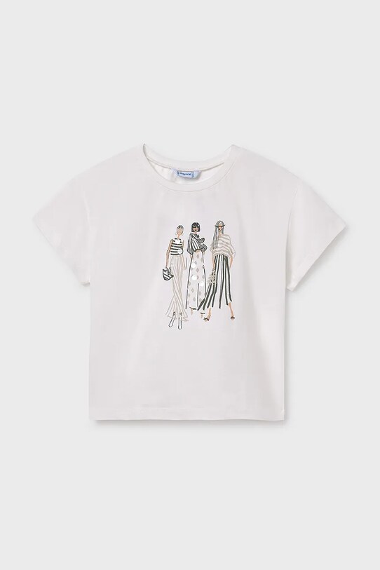 Mayoral tricou de bumbac pentru copii print gri 6030.8D.Junior.PPYA