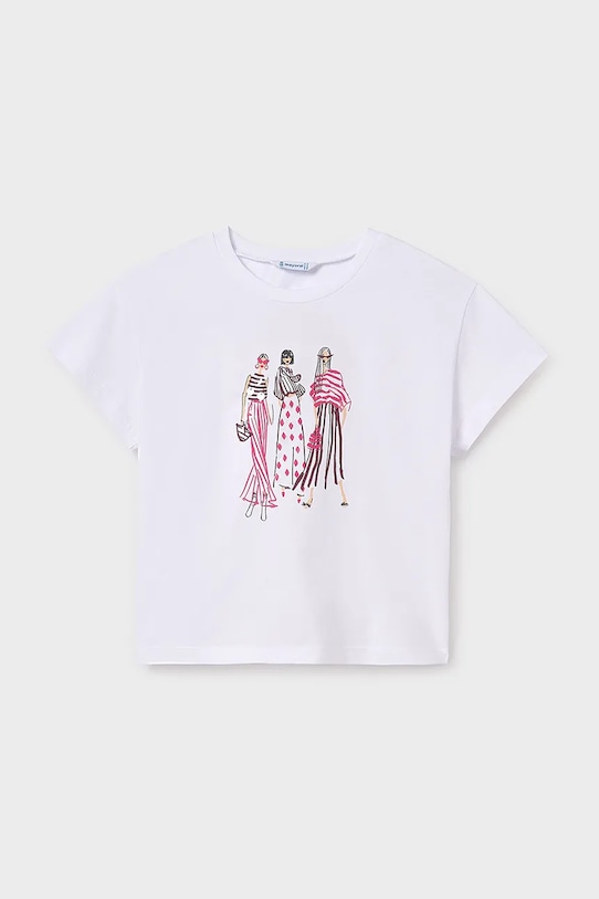 Mayoral gyerek pamut póló 6030.8D.Junior.PPYA rózsaszín SS25