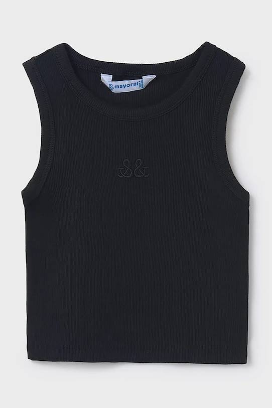 Mayoral top dziecięcy aplikacja czarny 6032.8C.Junior.PPYA