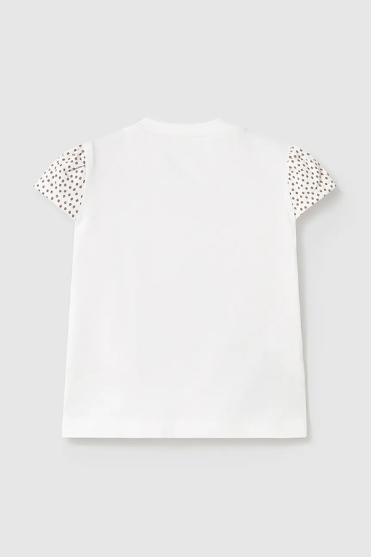 Detské bavlnené tričko Mayoral Newborn 1070.2N.Newborn.PPYH biela SS25