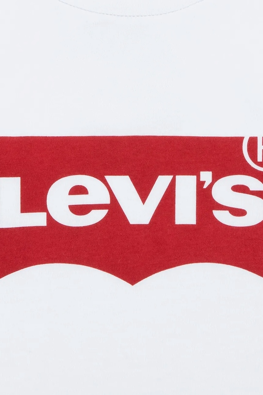 DÍVKA Dětské tričko Levi's BATWING TEE 4EK825 bílá