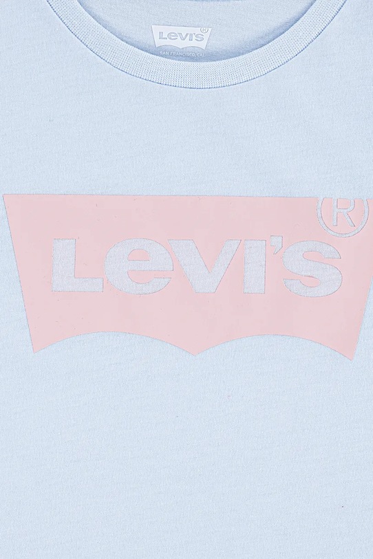 Dziewczynka Levi's t-shirt dziecięcy BATWING TEE 4EK825 niebieski