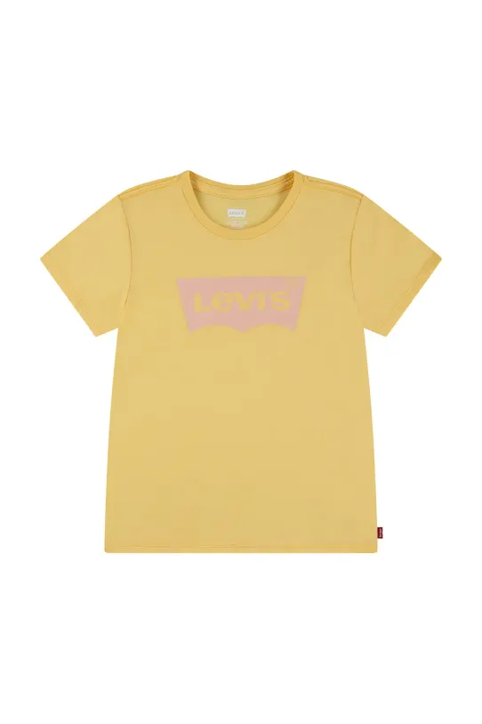 Levi's t-shirt in cotone per bambini BATWING TEE cotone giallo 4EK825