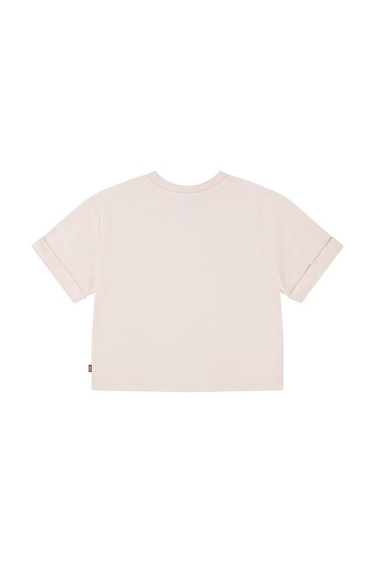 Дитяча футболка Levi's ROLL CUFF MEET AND GREET T 3EM166 рожевий SS25