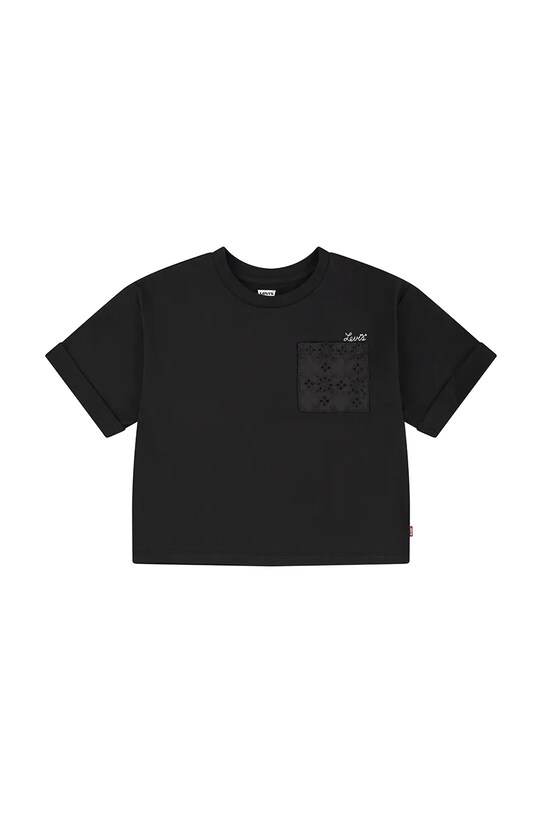Детская футболка Levi's ROLL CUFF MEET AND GREET T остальные чёрный 4EM166