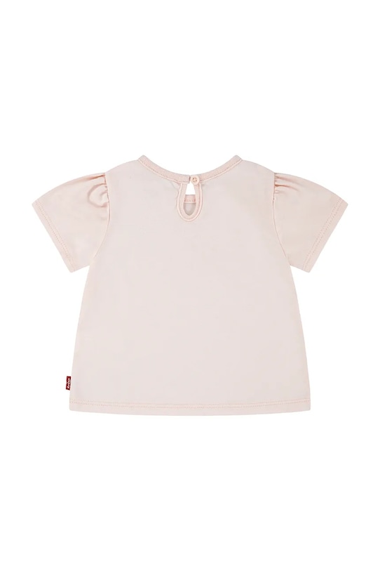 Μπλουζάκι μωρού Levi's SS SMOCKED SLV TEE 1EM183 ροζ SS25
