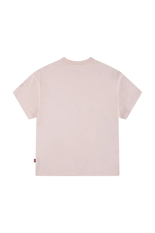 Девочка Детская футболка Levi's OVERSIZE EMBROIDERY FLORAL 4EM398 розовый