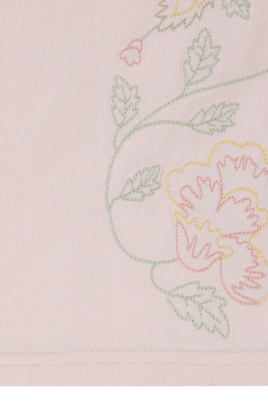 Levi's t-shirt dziecięcy OVERSIZE EMBROIDERY FLORAL 4EM398 różowy
