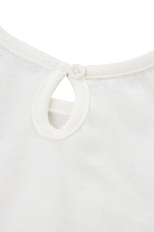 BIMBA Levi's maglieta neonato/a LIV SS SMOCKED SLV TEE 1EM401 beige