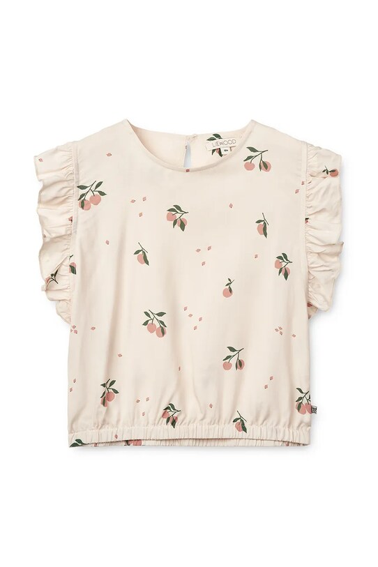 Liewood top dziecięcy Emery Printed Viscose Top pozostałe beżowy LW19838