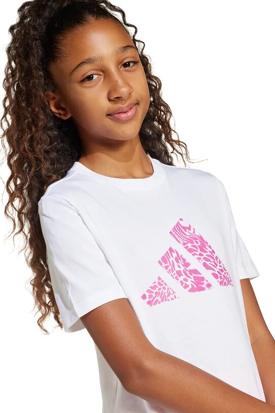 Otroška bombažna kratka majica adidas JI6731