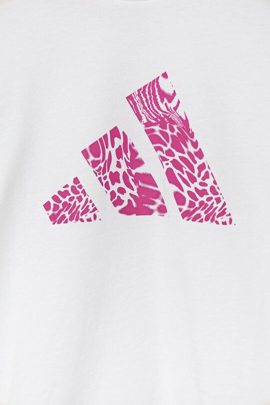 Otroška bombažna kratka majica adidas bela JI6731