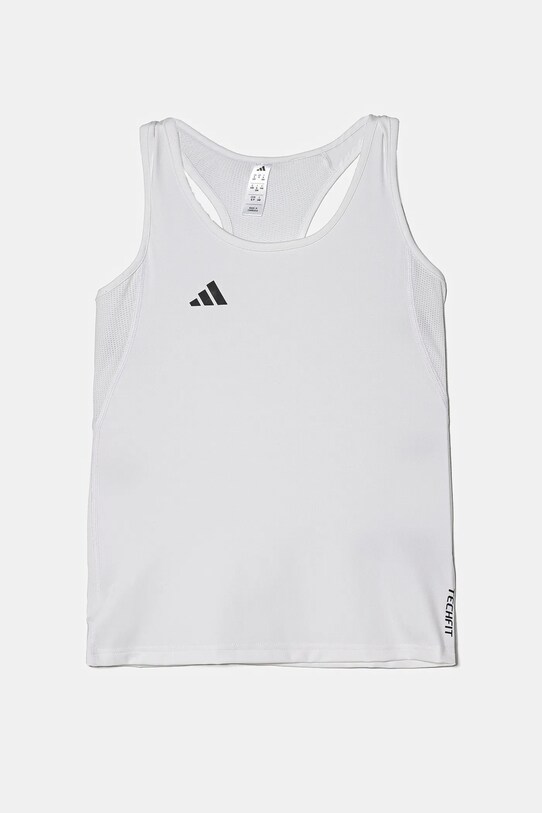 Дитячий топ adidas з еластаном білий IY9742