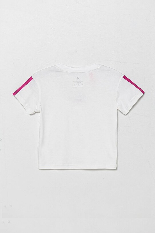 Fete adidas tricou de bumbac pentru copii JN6494 alb