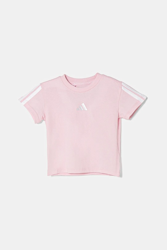 adidas gyerek pamut póló JF3678 rózsaszín SS25