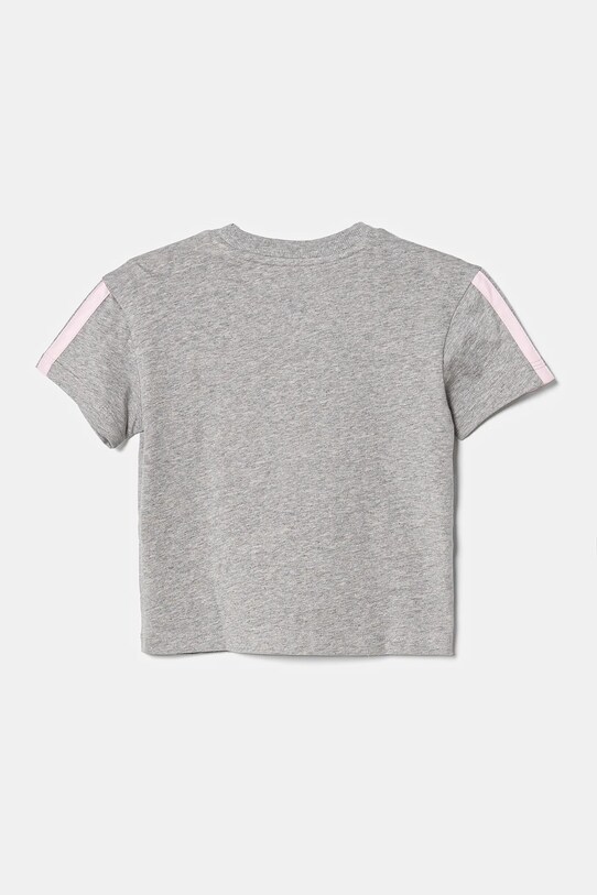 Deklice Otroška bombažna kratka majica adidas JJ0944 siva