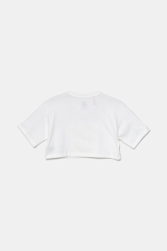 Fete adidas Originals tricou de bumbac pentru copii JD2947 alb