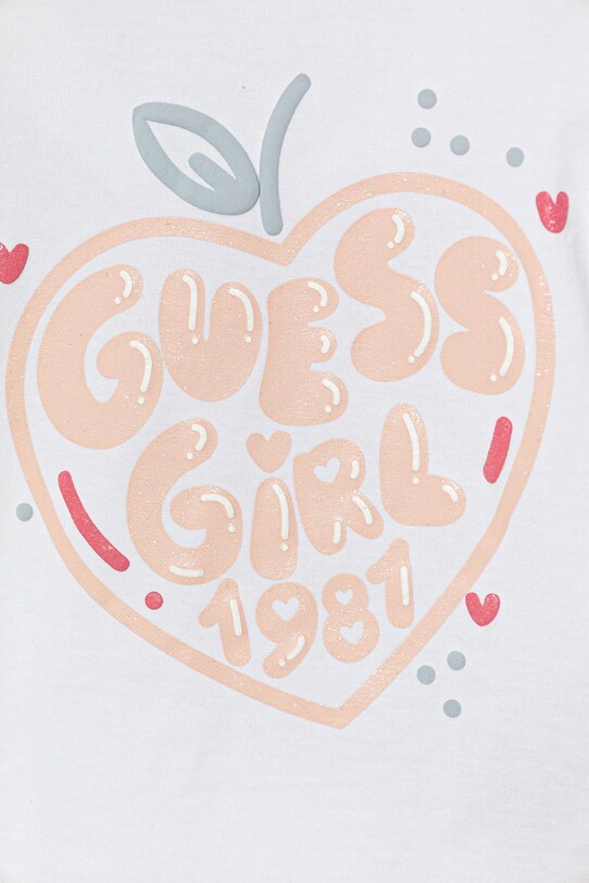 Lány Guess baba pamut póló A5GI01.K6YW4.PPYA fehér
