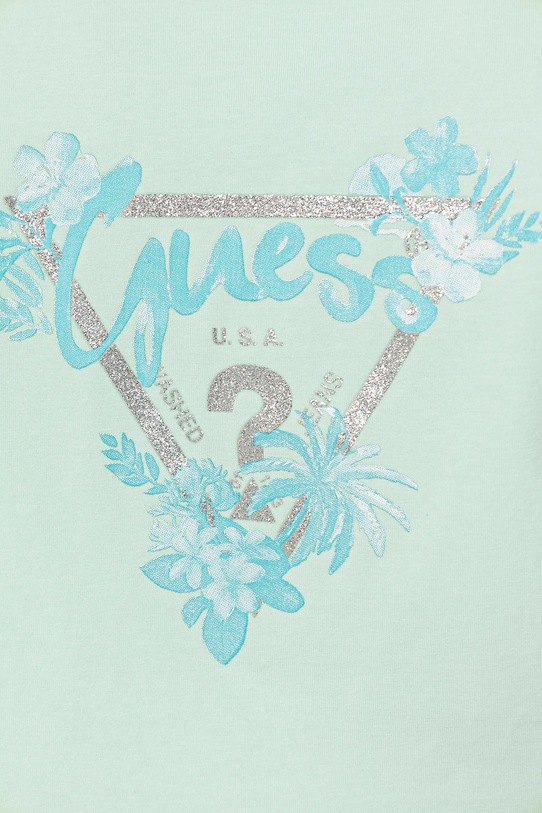 Fete Guess tricou copii A5GI03.K6YW4.PPYA turcoaz