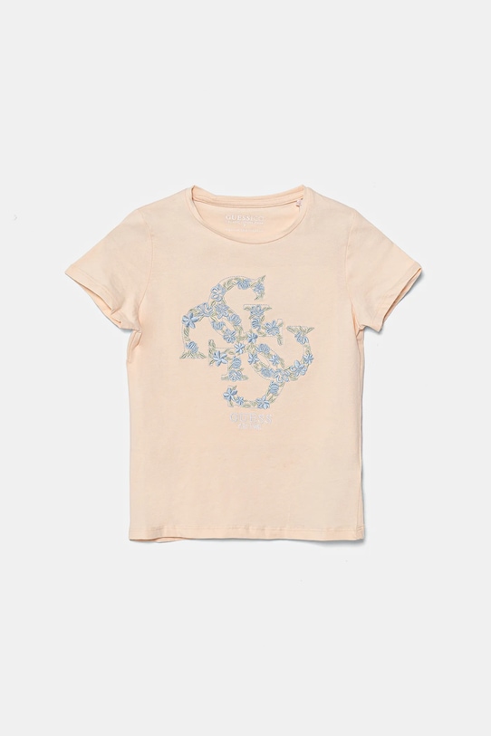 Dětské tričko Guess s elastanem béžová J5GI02.K6YW4.PPYA