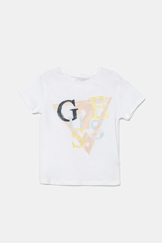 Dětské tričko Guess s elastanem bílá J5GI03.K6YW4.PPYA