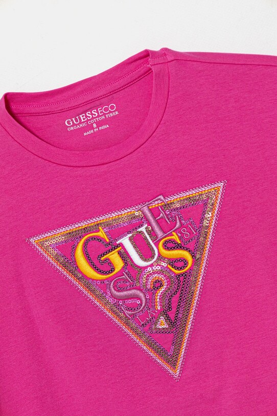 Дівчинка Дитяча футболка Guess J5GI04.K6YW4.PPYA рожевий