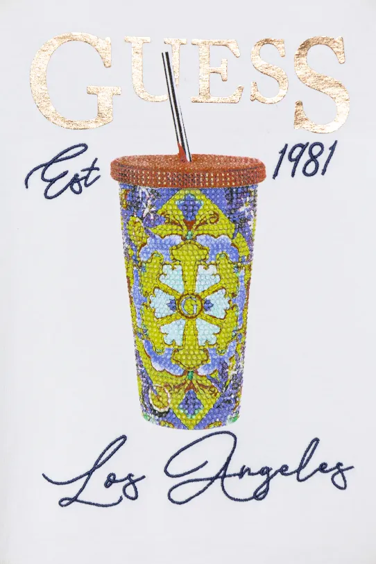 Момиче Детска тениска Guess J5GI08.K6YW4.PPYA бял