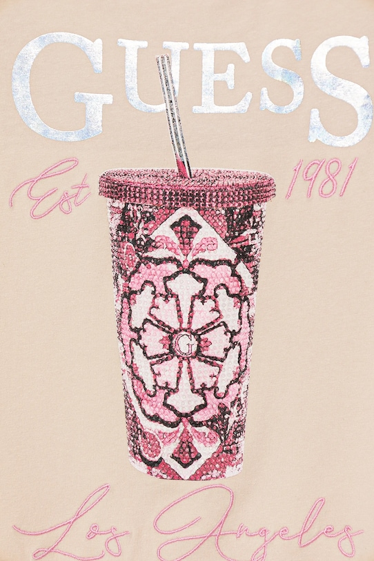 Fete Guess tricou copii J5GI08.K6YW4.PPYA bej