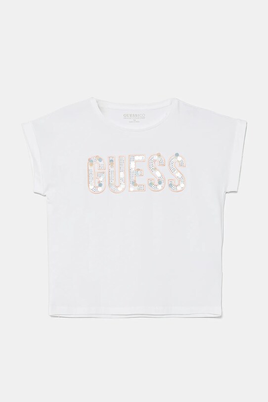 Detské tričko Guess s elastanom biela J5GI09.K6YW4.PPYA