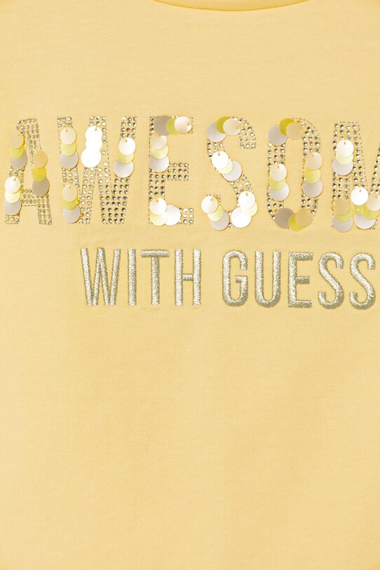 DÍVKA Dětské tričko Guess J5GI09.K6YW4.PPYA žlutá