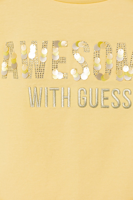 DÍVKA Dětské tričko Guess J5GI09.K6YW4.PPYA žlutá