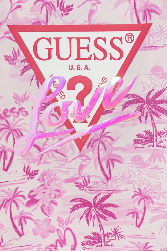 Дівчинка Дитяча футболка Guess J5GI10.K6YW4.PPYA рожевий