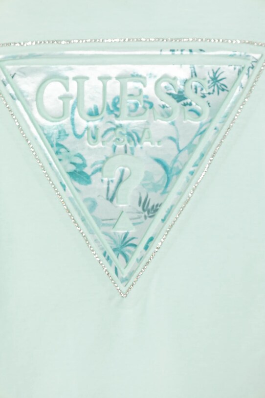 DÍVKA Dětské tričko Guess J5GI15.K6YW4.PPYA tyrkysová