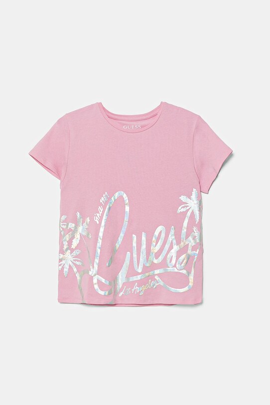Дитяча футболка Guess з еластаном рожевий J5GI29.K6YW4.PPYA