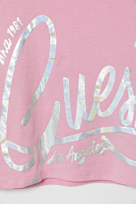 Дівчинка Дитяча футболка Guess J5GI29.K6YW4.PPYA рожевий