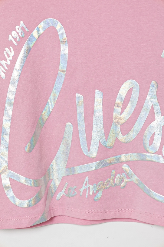 Dziewczynka Guess t-shirt dziecięcy J5GI29.K6YW4.PPYA różowy