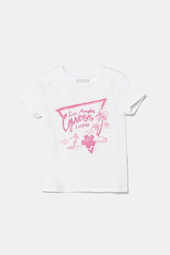 Guess tricou copii print alb J5GI30.K6YW4.PPYA