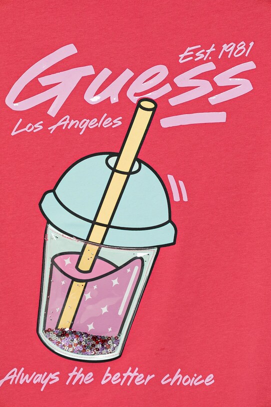 Fete Guess tricou copii J5GI31.K6YW4.PPYA roz
