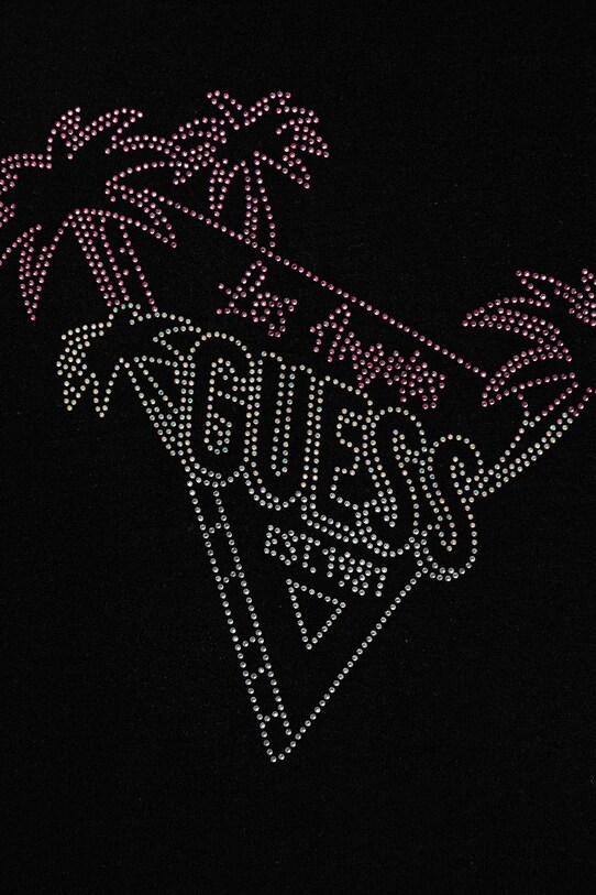 Fete Guess tricou din bumbac pentru copii J5GI32.K8HM4.PPYA negru