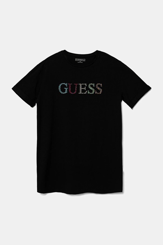 Guess maglietta per bambini tessuto elasticizzato nero J5GI38.J1314.PPYA