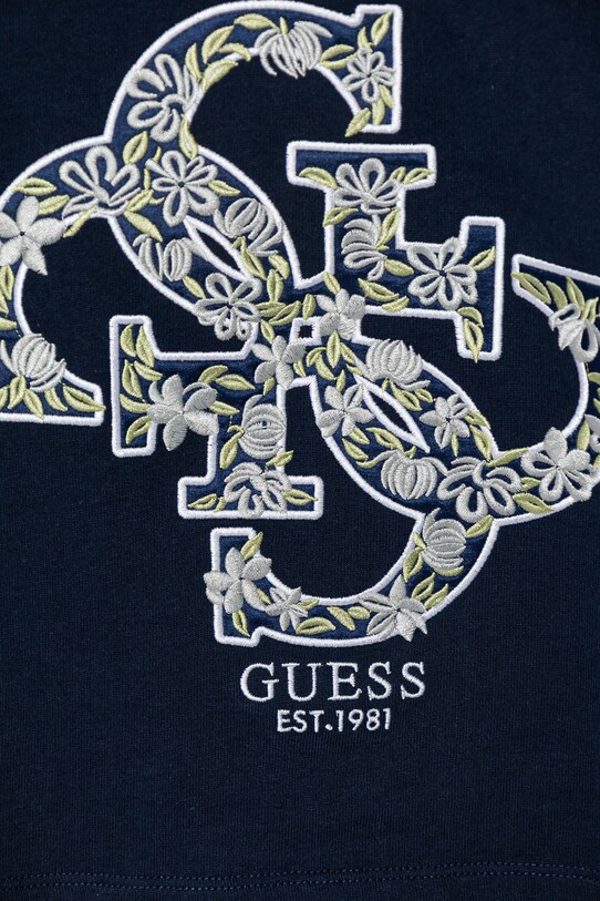 Момиче Детски памучен суичър Guess J5GQ02.KA6R4.PPYA тъмносин