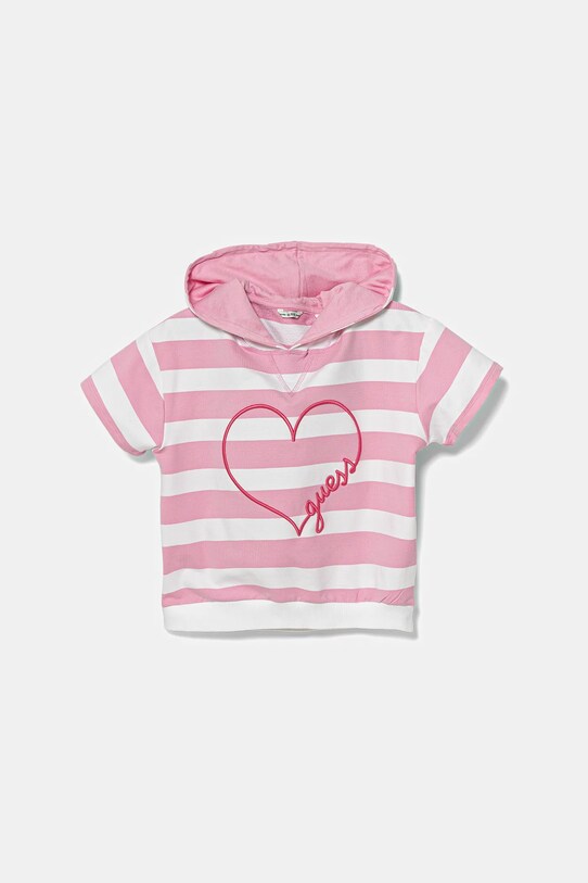 Guess tricou copii imprimeu roz J5GQ05.KBOR4.PPYA